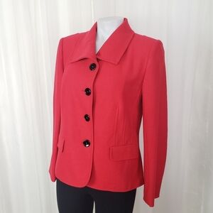 Basler Black Label red virgin wool jacket size large